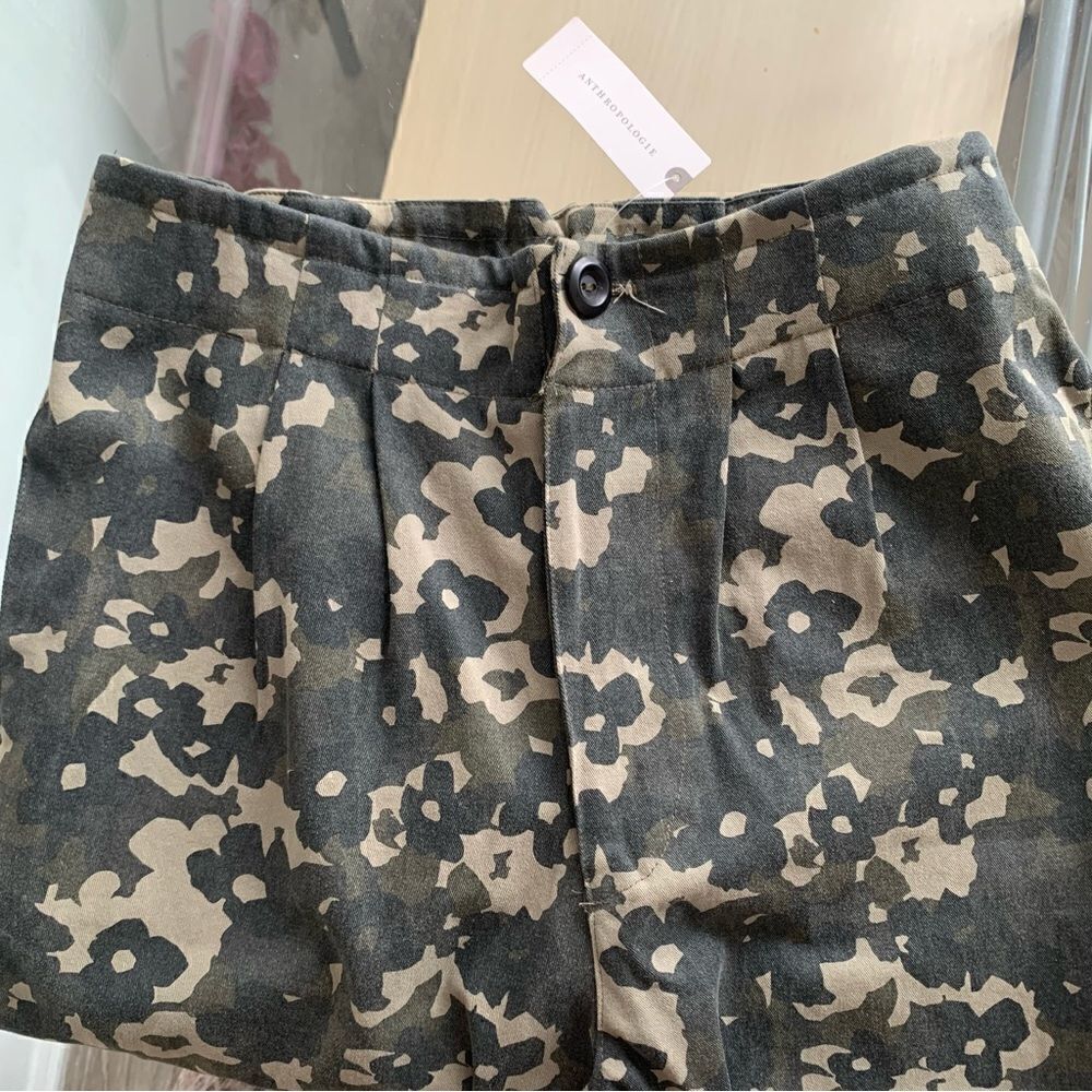 ANTHROPOLOGIE THE WANDERER CAMO PANTS GREEN TAN - Picture 13 of 14